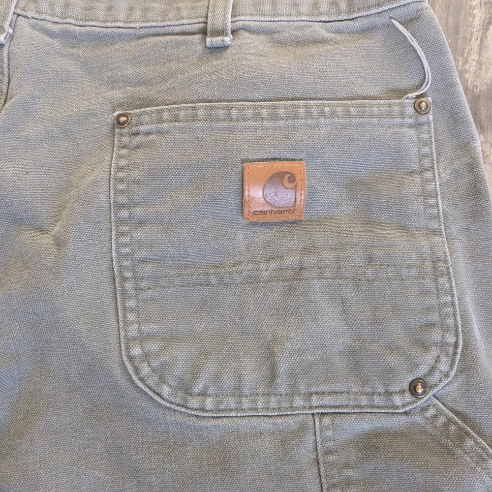 CARHARTT Green Carpenter Pants - Picture 3 of 5